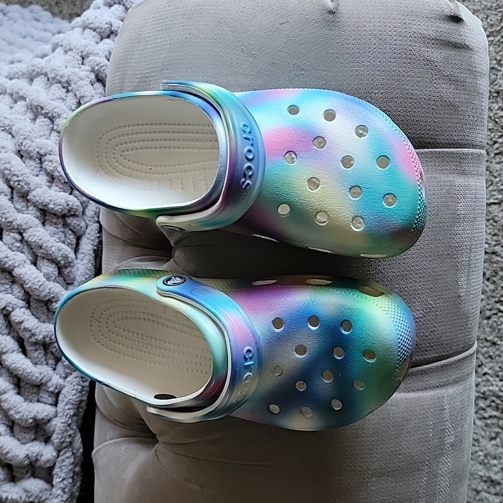 Crocs Classic Solarized Clog Unisex Multi Color Tie Dye